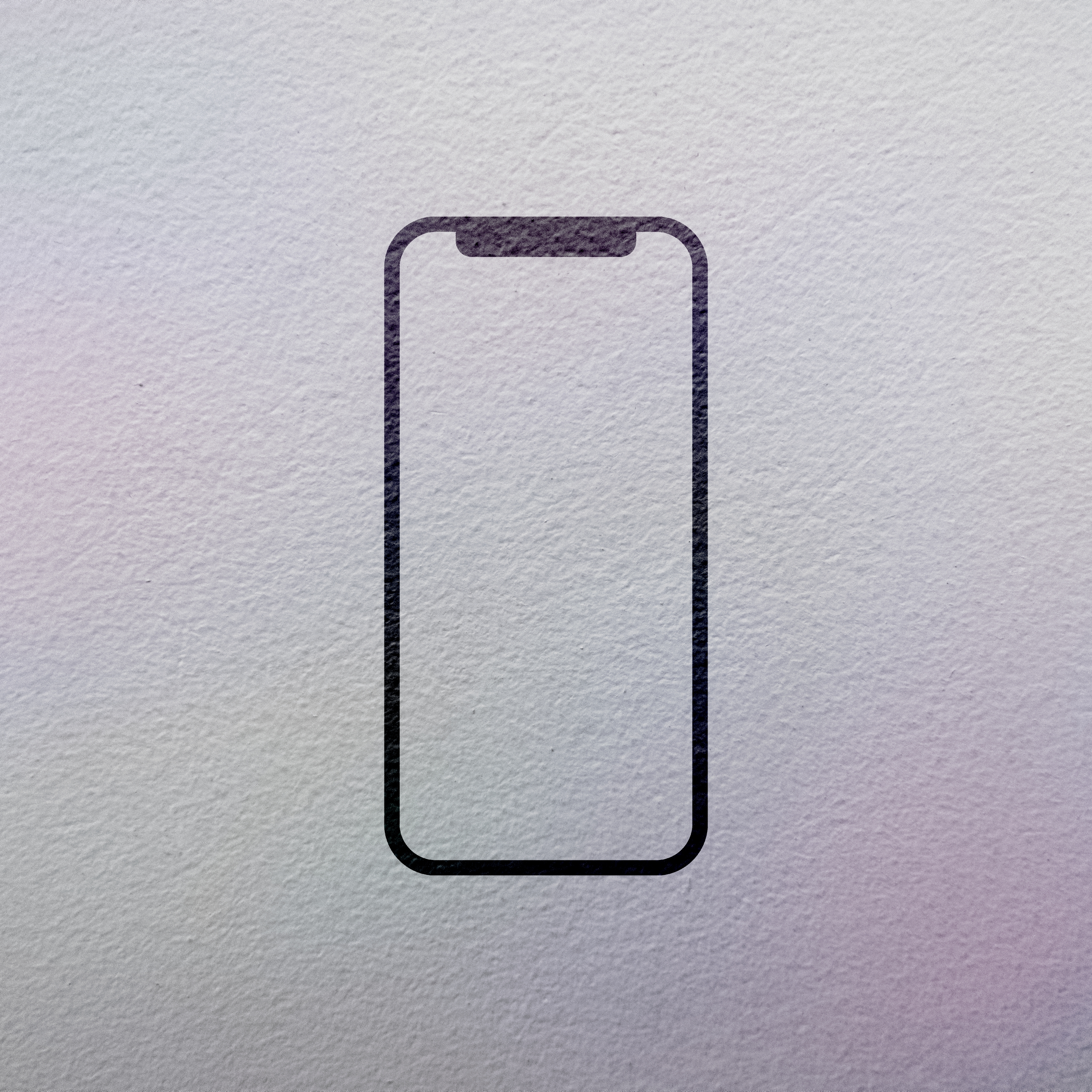 Phone icon on textured background